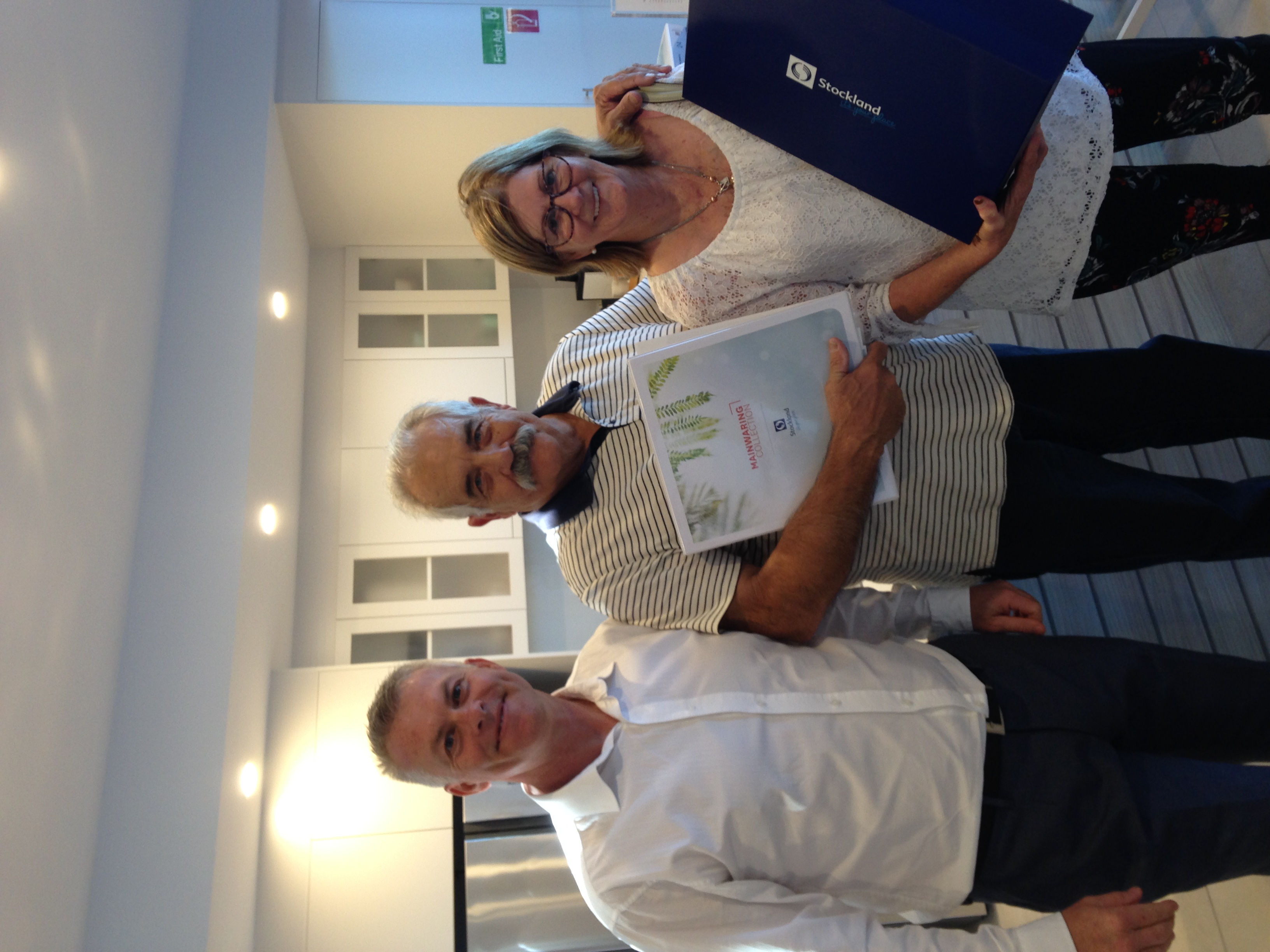Client celebrating settlement day